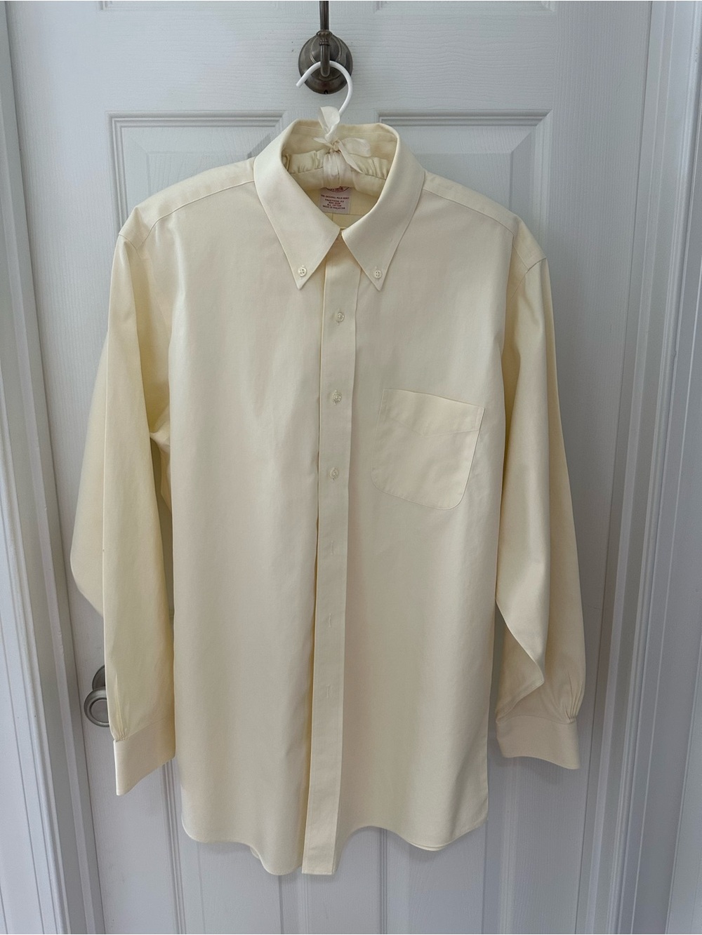 Brooks Brothers Light Cream Button-Down Dress Shirt